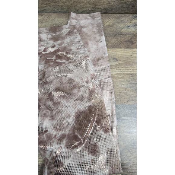 Lululemon Align HR Pant 25” Shine Legging Brown Bronze Foil Women's Size 4 NWT - Picture 3 of 9
